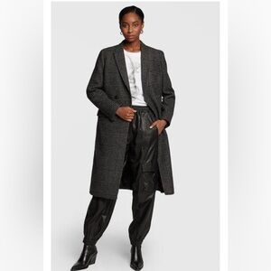 The Kooples Grey Checkered Coat